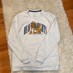 Heather gray Nike crew neck sweatshirt